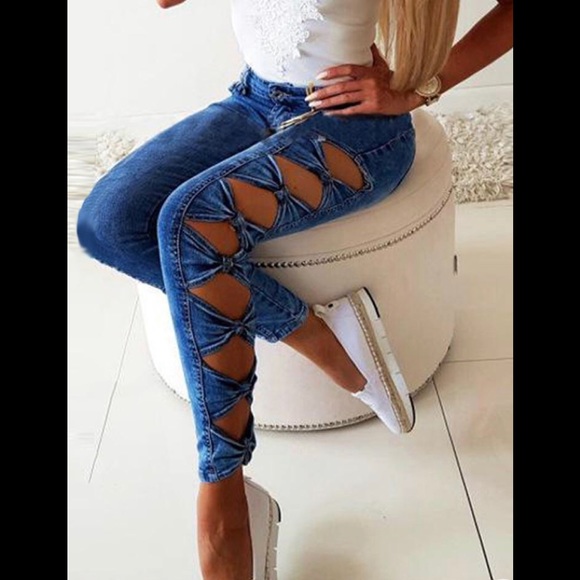 Bow tie Jeans - Picture 2 of 6